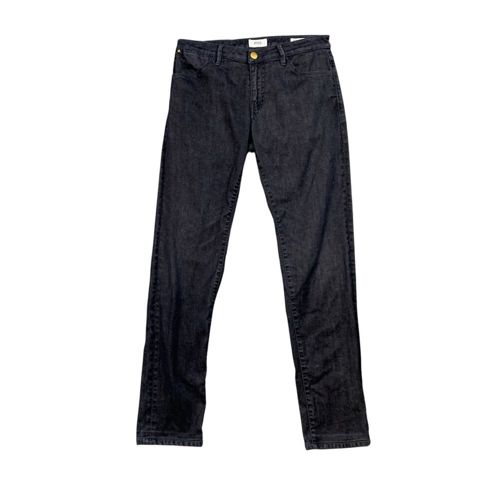 PT05 Jeans Mens 31 Blue Dark Wash Soul Slim Fit Stretch Cotton Blend Made Italy